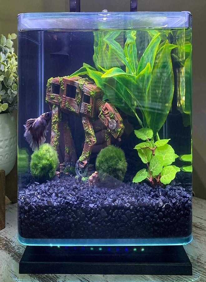 SLOCME Aquarium at-at Imperial Walker Decorations - Fish Tank Resin Robot Tropical Betta Fish Hide Cave Ornament - Image 2